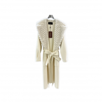 LORO PIANA MINK COLLAR CASHMERE COAT